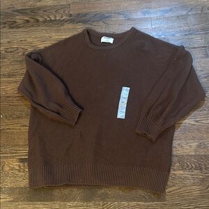 NWT - Old Navy Chocolate Crewneck Sweater